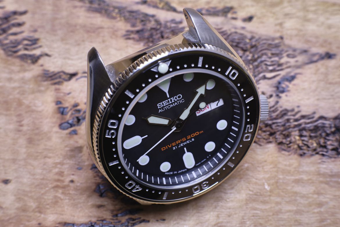 Seiko Diver With 18-carat Gold-plated Bezel 